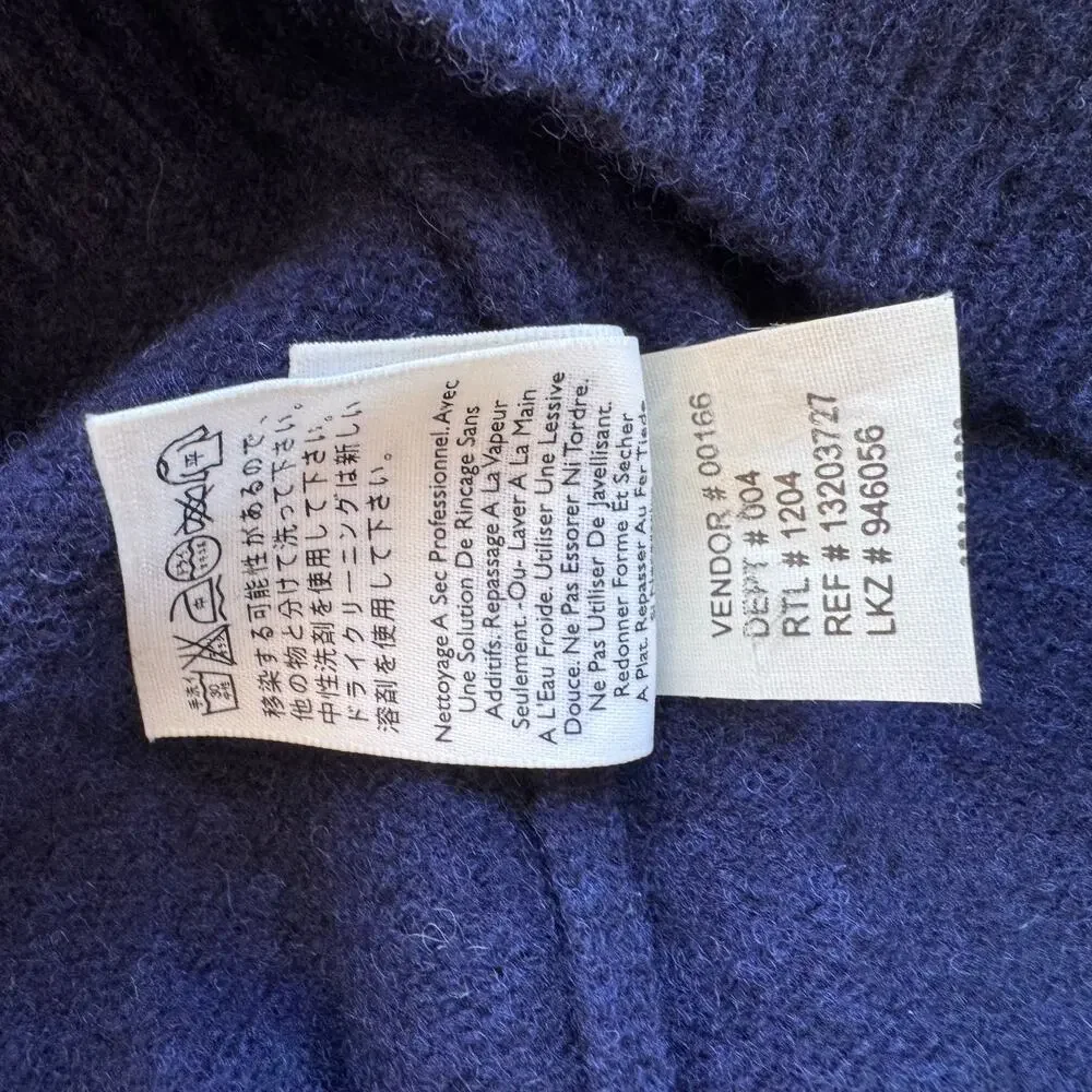Vintage Eddie Bauer Lambswool Sweater XL Men’s Navy Blue Crewneck 90s Outdoor